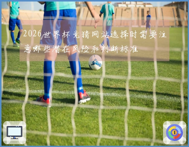 2026世界杯竞猜网站选择时需要注意哪些潜在风险和判断标准